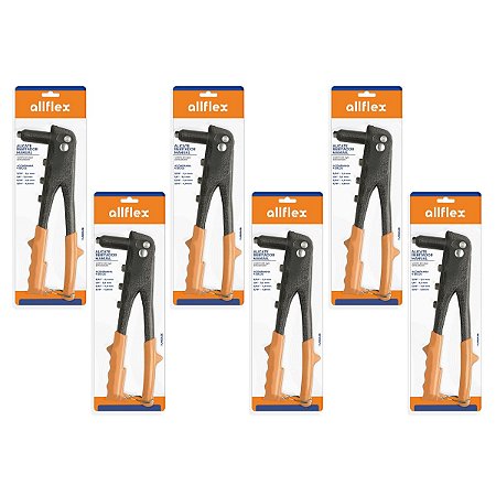 Kit 6 Alicates Rebitador Manual 9,5 Pol allflex 4 Bicos