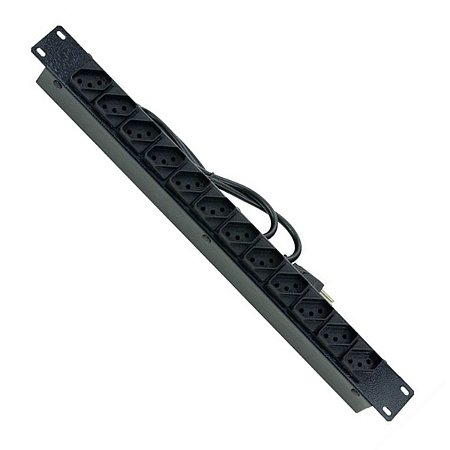 Régua Rack 12 Tomadas Indusat Bivolt 10A