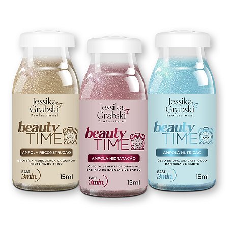 Beauty Time - Kit Ampolas Cronograma Completo