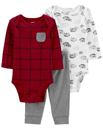 2 Bodies Manga Longa Urso Calça