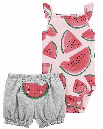 Body e Shorts Melância