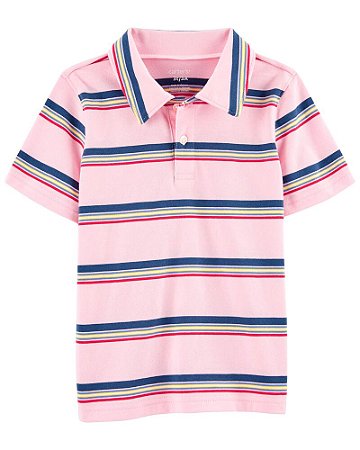 Polo Rosa Listrada