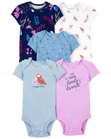 Kit Body Azul e Lilás Coruja