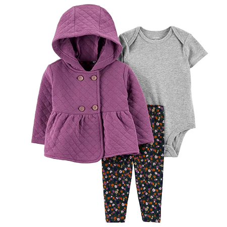 Trio Cardigan Roxo
