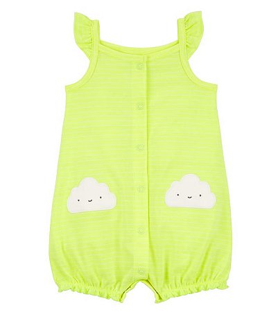 Romper Verde Limao Nuvem