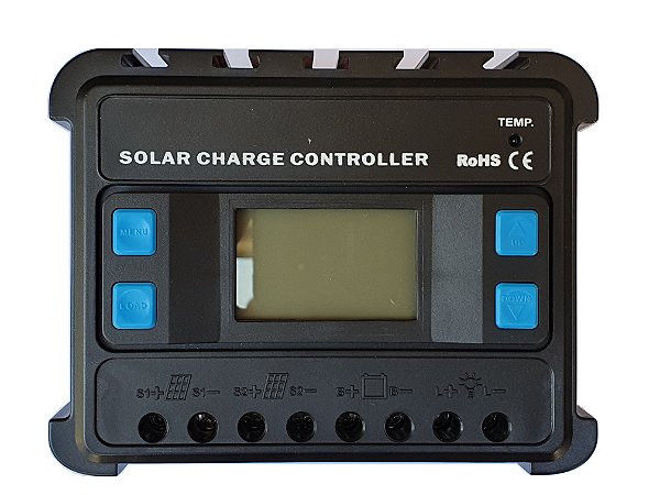 Controlador de Carga Solar ENS12/24-30D PWM 30A C/ Display