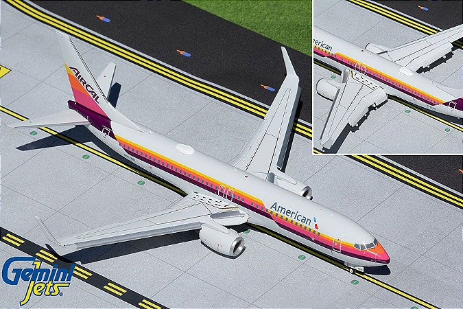 Gemini Jets 1:200 American Airlines Boeing 737-800 "AirCal Heritage Flaps/Slats Extended"