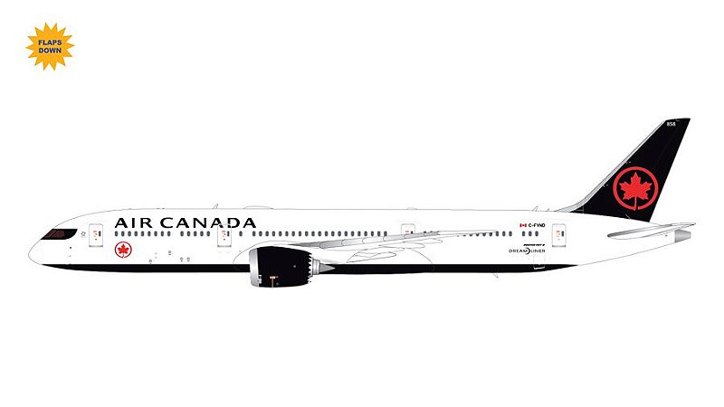 PRÉ-VENDA - Gemini Jets 1:200 Air Canada Boeing 787-9 Dreamliner (FLAPS BAIXADOS)
