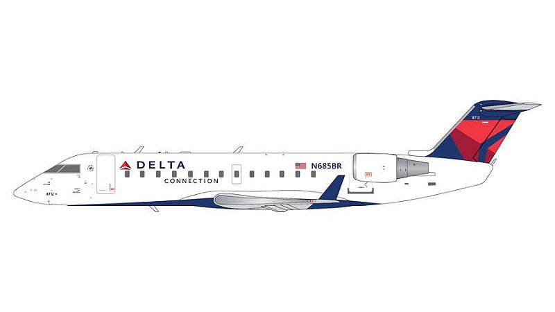 PRÉ- VENDA Gemini Jets 1:200 Delta Connection Bombardier CRJ-200LR