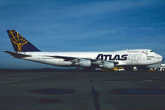 PRÉ-VENDA - Phoenix 1:400 ATLAS Air Boeing 747-200 "Dragonair Cargo"