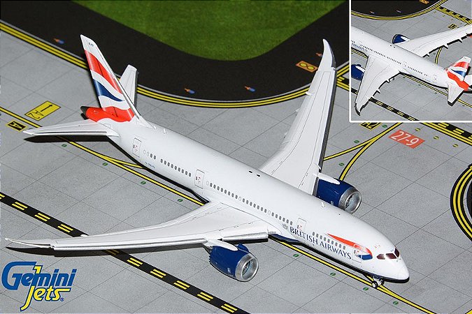 Gemini Jets 1:400 British Airways Boeing 787-8 Dreamliner "Flaps/Slats Extended"