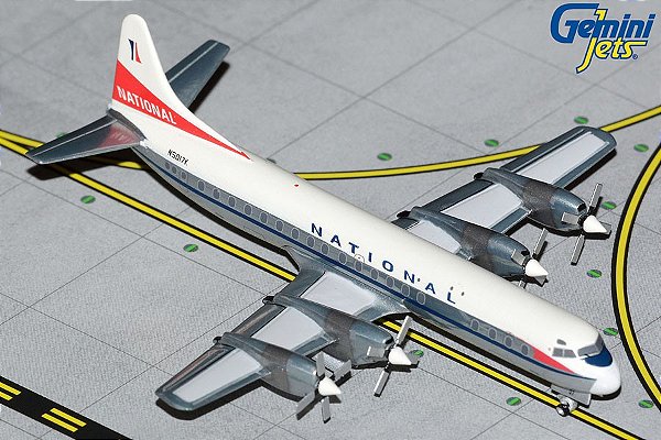 Gemini Jets 1:400 National Airlines Lockheed L-188 Electra "Polished Belly"