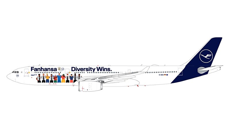 PRÉ-VENDA- Gemini Jets 1:200 Lufthansa Airbus A330-300 "Fanhansa" livery