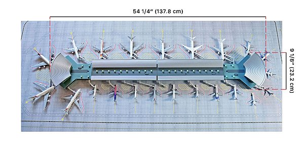 Gemini Jets 1:400 Terminal com Rotundas Deluxe