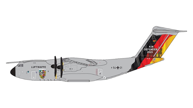 PRÉ-VENDA-Gemini Jets 1:400 Luftwaffe A440M-180 Atlas