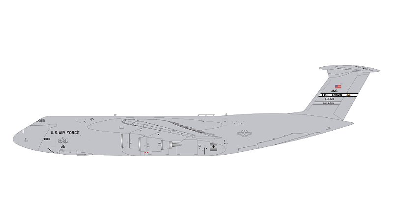 PRÉ-VENDA-Gemini Jets 1:200 U.S. Air Force C-5M Super Galaxy¨Travis Air Force Base¨