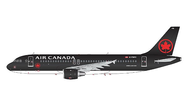 PRÈ-VENDA: Gemini Jets 1/200 Air Canada Jetz A320¨black color"