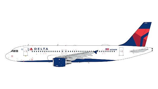 PRÉ-VENDA - Gemini Jets 1:200 Delta Air Lines A320-200