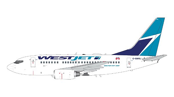 PRÉ-VENDA: Gemini Jets 1/200 WestJet Airlines B737-600
