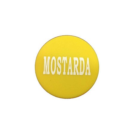 Tampa de Silicone para Bisnaga FIFO Amarela Mostarda