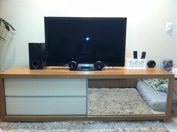 Rack para TV em madeira