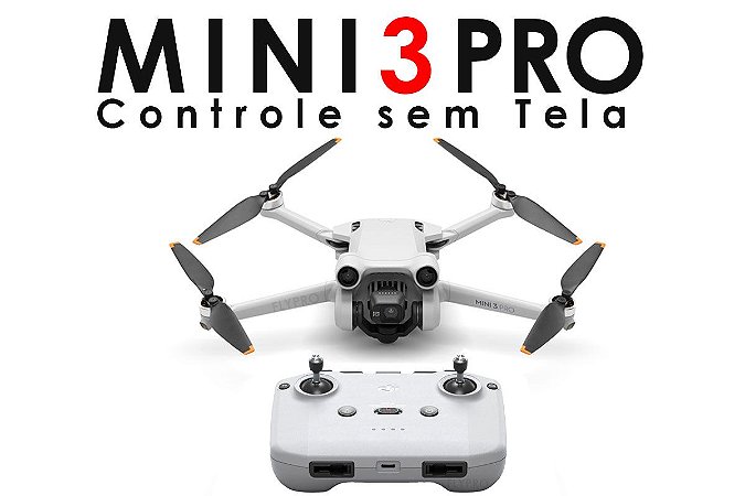 Drone DJI Mini 3 Pro + Controle sem Tela (Versão Nacional)