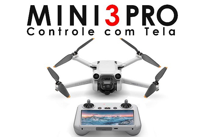 Drone DJI Mini 3 Pro + Controle com Tela (Versão Nacional)