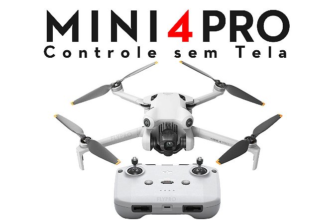 Drone DJI Mini 4 Pro + Controle sem Tela (Versão Nacional)