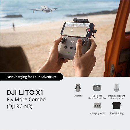 Drone DJI Lito X1 Fly More Combo (Sem tela) BR