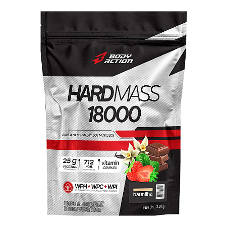 Hard Mass 18000 Hipercalórico 3kg - BodyAction