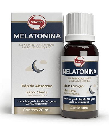 Melatonina Rápida Absorção 20ml - Vitafor