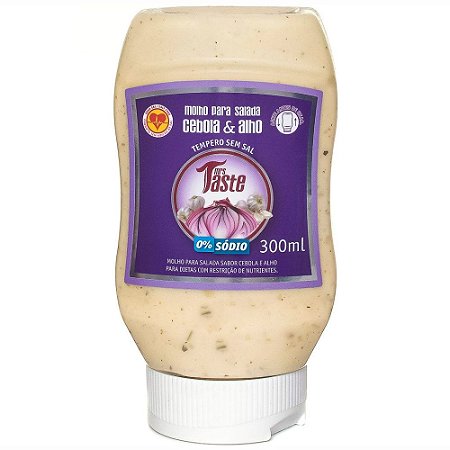 Molho para Salada Cebola e Alho 0% Sódio - Mrs Taste