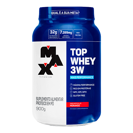 Top Whey 3W Mais Performance 900g - Max Titanium