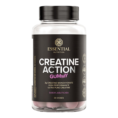 Creatine Action Gummy 60 Gomas - Essential Nutrition