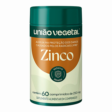Zinco 7mg 60 caps - União Vegetal