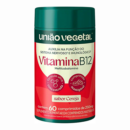 Vitamina B12 - 60 caps - União Vegetal