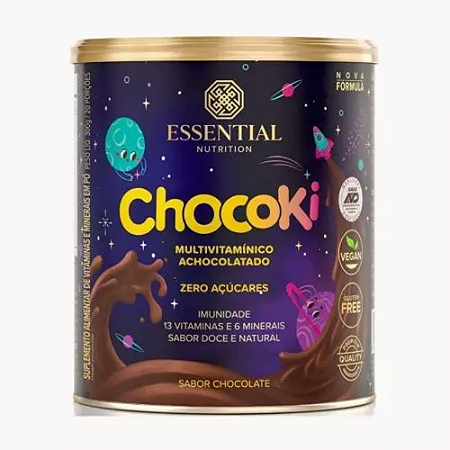 Chocoki Multivitaminico 300g - Essential Nutrition Sabor:Chocolate
