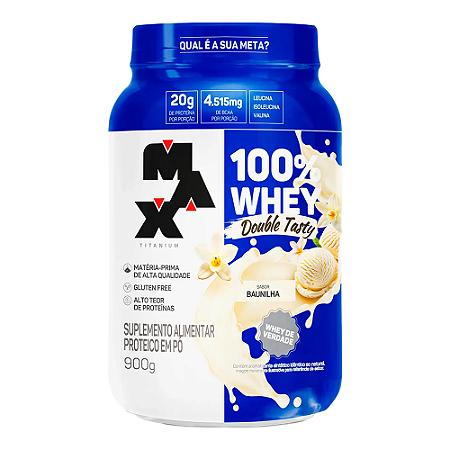 100% Whey Double Tasty 900g - Max Titanium