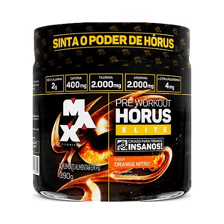 Pré Workout Hórus Elite 390g - Max Titanium