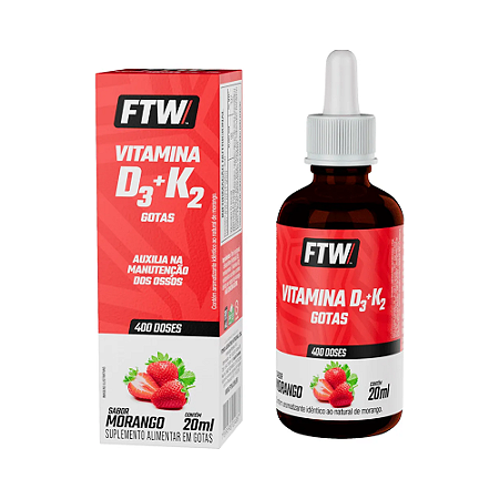 Vitamina D3 - K2 Gotas 20ml - FTW
