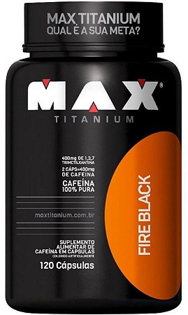 Fire Black 120 caps Termogênico - Max Titanium