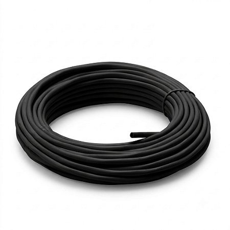 Borracha para Tela Mosquiteira maciça 5 mm cor preta