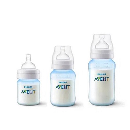 Kit 3 Mamadeiras ANTI-COLIC Clássica 125/260/330ML Philips AVENT