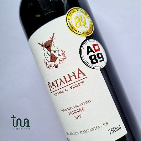 Vinho Tinto Tannat 2017 Batalha