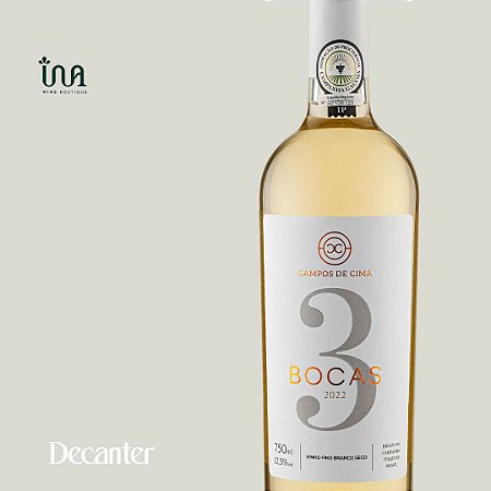 Vinho Branco 3 Bocas 2022 Campos de Cima