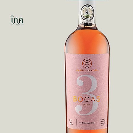 Vinho Rosé 3 Bocas 2022 Campos de Cima