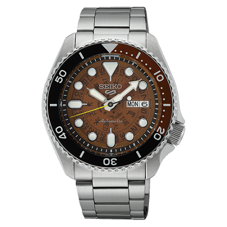 RELÓGIO NEW SEIKO 5 SPORTS SRPJ47K1 SKELETON TIME SONAR