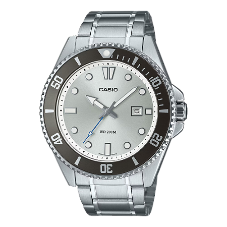 RELÓGIO CASIO DURO AÇO MDV-107D-7AVDF PRATA