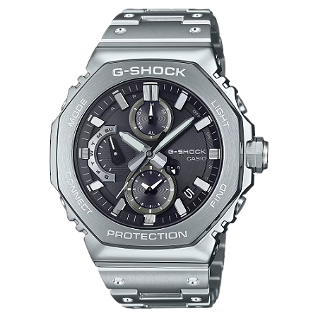 RELÓGIO G-SHOCK FULL METAL CHRONOGRAPH GMC-B2100D-1ADR TOUGH SOLAR