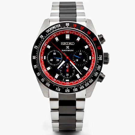 RELÓGIO SEIKO PROSPEX SPEEDTIMER SOLAR DATSUN SSC957P1 EDIÇÃO LIMITADA